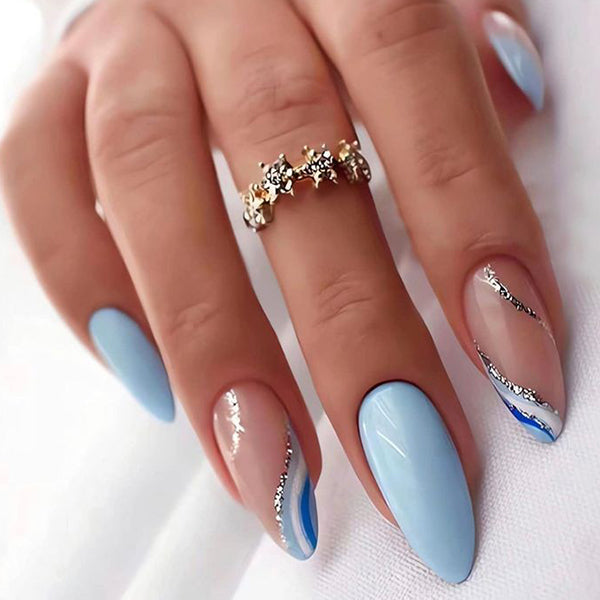 Soft Blue Swirls